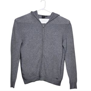 Armani Exchange Gray Cardigan Sweater wHoodie Size XL